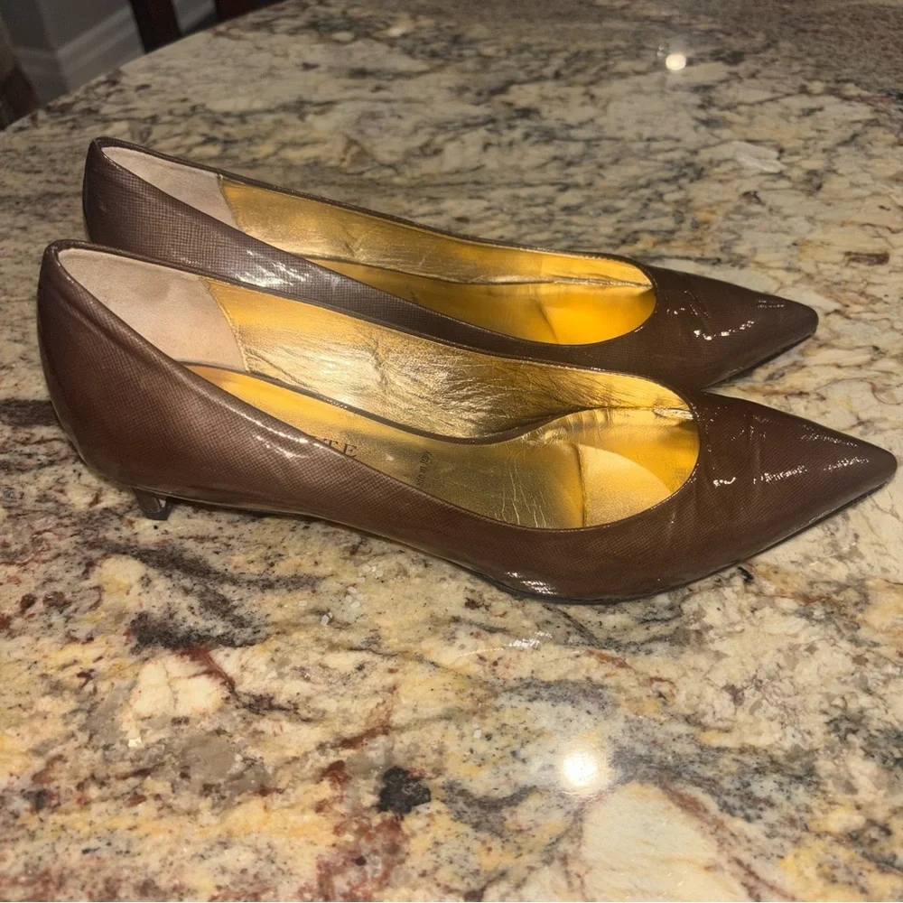 Ron White Patent Leather Kitten Heels Sz 38 - Picture 2 of 9